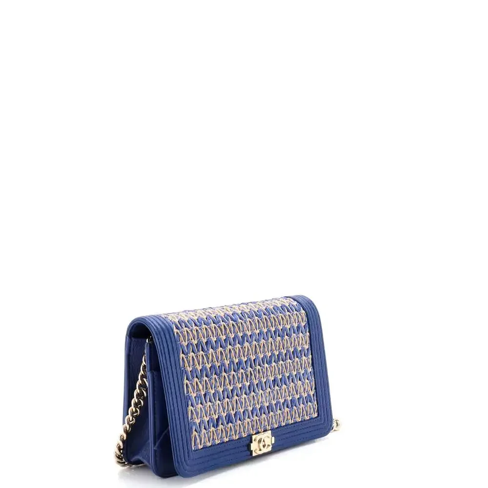 Chanel Boy Flap Bag Chevron Woven #223718C34B